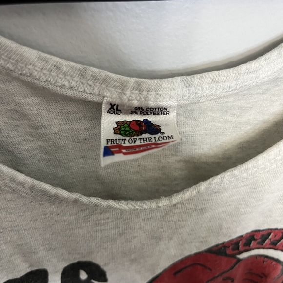 Elephant Red Brew Anheuser Busch Beer Vintage Tank Top Mens XL Gray Graphic RARE - Picture 6 of 9